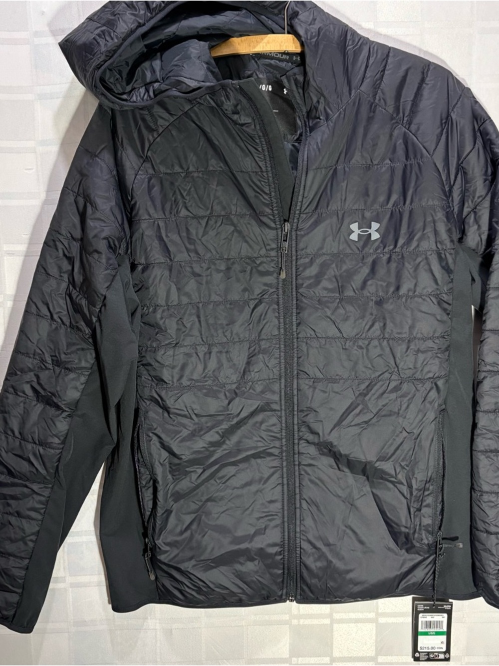 Large Under Armour Men's UA Storm Active Hybrid Hooded Jacket New With Tags